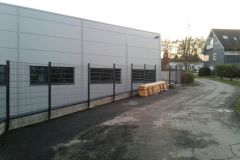 Stahlmattenzaun zur Sicherung der Industrie