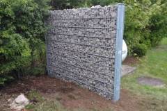 Gabionenwand zum Gastankschutz