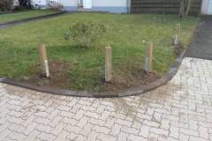 Holzzaun mit H-Anker
